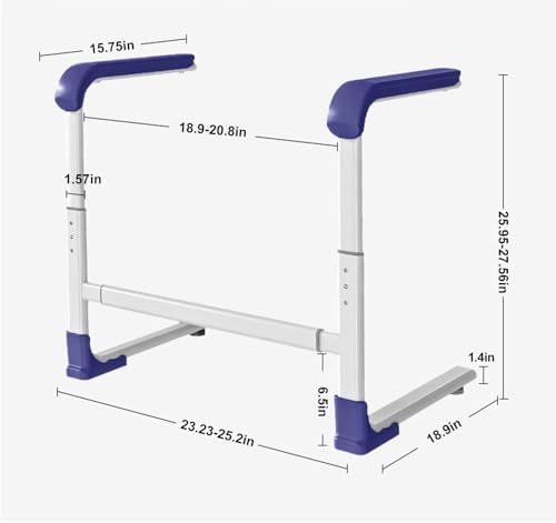 Glnnk Couch Stand Assist Aid for Elderly: Chair Lift Standing Assis Devices for Seniors Sit to Stand - Height & Width Adjustable Mobility Daily Living Aid Couch Cane Stand Up Assist (Blue)