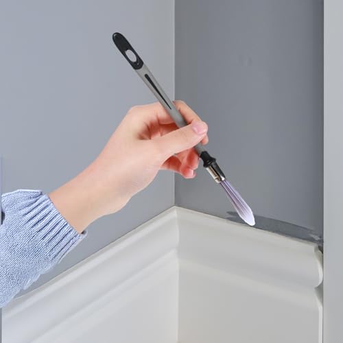 4PCS Paint Brush, 0.37Inch Trim Paint Brush, Small Paint-Brushes for Painting Walls, Corner Detail Painting-Brush Set, Edge Painting-Tool for Painting Detail Areas and Small Paint-Repairs
