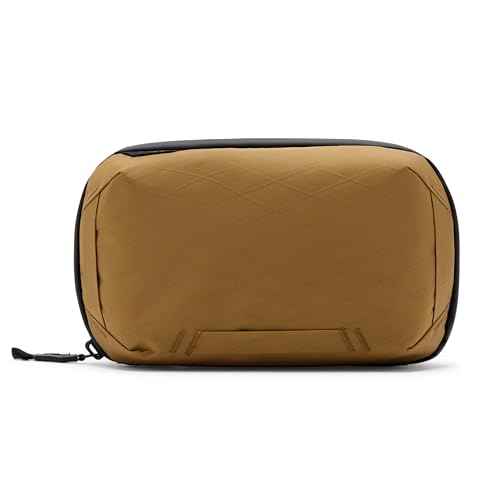 Peak Design Tech Pouch, Coyote, Electronics Organizer for Travel or Everyday Carry, Origami-Style Storage, Cable Pass-Through, Weatherproof, Gear Carry Bag for Men and Women