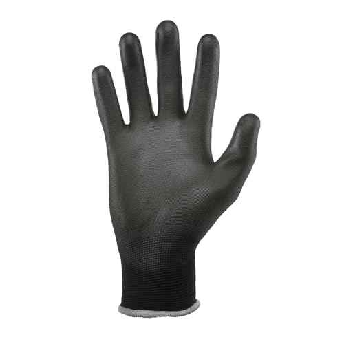 Gorilla Grip Work Gloves, Never Slip Maximum Grip All-Purpose, Gloves for Men, Superior in Wet, Dry, Oily Conditions, Polymer Palm, Extra Large Size, 15 Pairs, Black/Blue | 25043-25