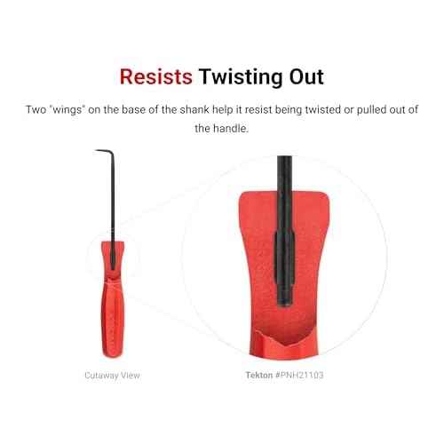 TEKTON Straight Pointed Pick (1/8 x 3 in. shank) | PNH21101 | Made in USA