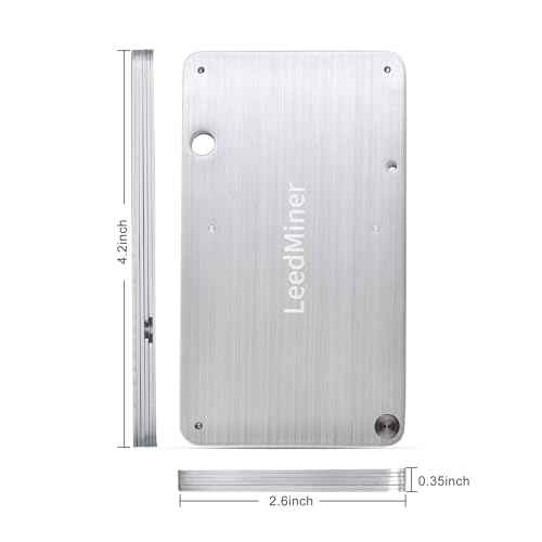 Seed Phrase Storage,Crypto Seed Backup 4 Plates Letter 24 Words Bitcoin Crypto Seed Metal Plate, Compatible with BIP39 Hardware Wallets, Ledger, KeepKey, Trezor