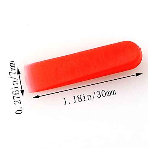 200PCS Reusable Leveling Wedges Smaller, Tile Leveling System Wedges Small Tile Wedge Inserts Spacers for Adjust Tile Seam, Auxiliary Tools, 5MM, Red