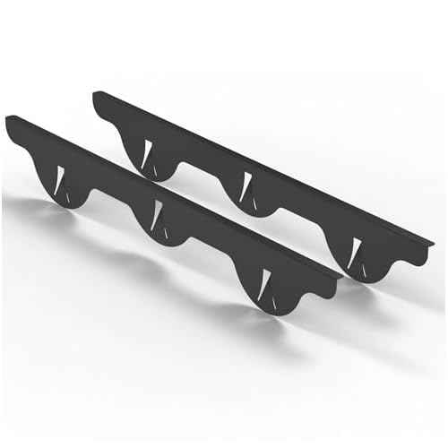 Linda¡¯s Essentials Stove Gap Covers Stainless Steel (2 Pack), 316 Stainless Steel Stove Gap Covers Heat Resistant Oven Gap Filler Seals Spaces Between Stovetop and Counter (25.4 Inches, Black (Steel))
