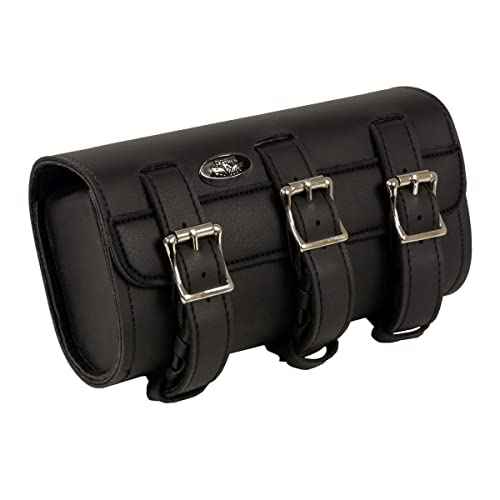 Milwaukee Performance SH49803 Black PVC Large Two Buckle Tool Bag for Motorcycles - One Size