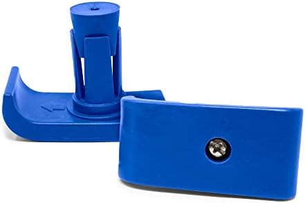 Universal Walker Wheel Kit: 5 Inch Sport Wheels and FlexFit Ski Glides (Dark Blue)