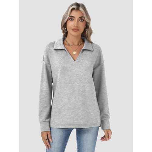 Womens Sweatshirts Airlayer Tunic Tops Long Sleeve Hoodies V Neck Loose Pullover Sweaters 2025 Fall Fashion Outfits