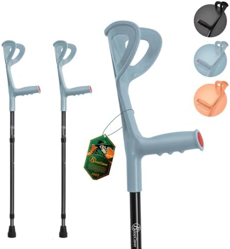 BeneCane Forearm Canes Lightweight Arm Crutch Adjustable Ergonomic Comfortable on Wrist Non Skid Rubber Tips
