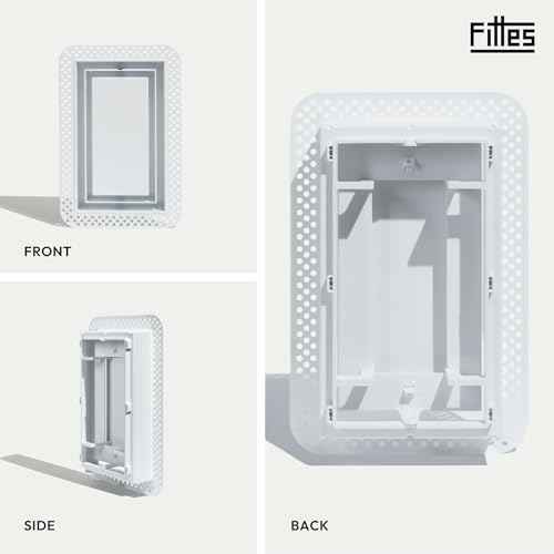 Fittes Flush Wall Vent [Lite+] - 6"x10" - Cotton White - 1 Pack