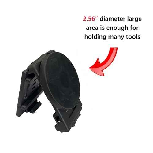 Tool Holster Belt Clip,Heavy-Duty Magnetic Tool Holder,Anti-Slip Strong Magnetic Clips Tool Belt Accessories for Hammer Screwdrivers Adjustable Wrench Heavy Tools Hardware(2 Pack)