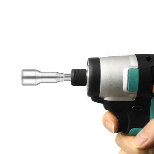 10 Pcs Hex Magnetic Power Hex 1/4 Inch, Drill Bit Nut Driver Magnetic Extension Socket, Quick Change Socket Nut Impact Driver for Electric Drill Power Tools