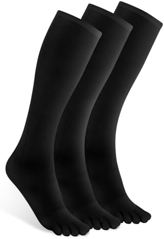 Toe Compression Socks â Knee High Socks, Support for Running & Travel,for Women & Men