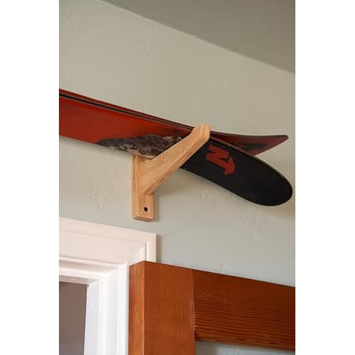 Ski Hangers for Wall, Ski Holders for Wall, Ski Mount Wall, Ski Holder Wall, Ski Rack Wall Mount, Ski Storage Rack Wall Mount, Wall Ski Rack (Single Ski)