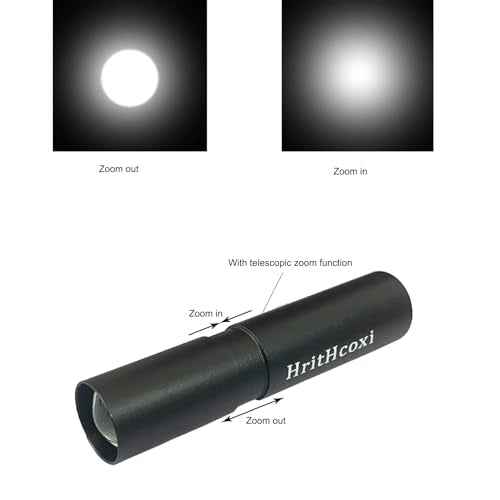 Rechargeable Mini LED Flashlights, 6pcs High Brightness Flash Light with Lithium Battery 3 Mode XPE 1200 Lumen Waterproof Zoomable Torch with USB Cable for Camping, Hiking, Riding, etc