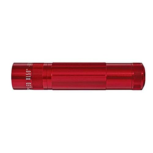 Maglite XL50 LED 3-Cell AAA Flashlight, Red