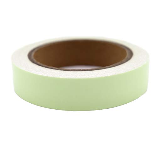 Glow in The Dark Tape, Neon Fluorescent Glow Tape, Halloween Glow Gaffer Duct Tape for photoluminescent Safety Egress Markers Stairs, Walls, Steps - 1 Inchx30 FT