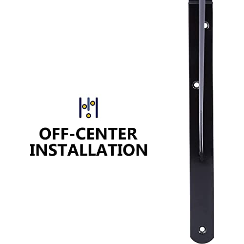 12-Pack 16 Inch Heavy Duty Shelf Brackets, Large Wall Bracket for Floating Shelves, 90 Degree Triangle Large L Bracket, Black Powder-Coated Steel