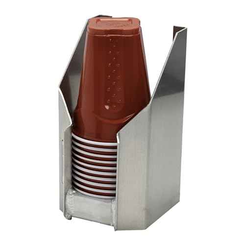 Extreme Max 5001.6282 Aluminum Cup Dispenser for Enclosed Race Trailer, Shop, Garage, Storage - Silver