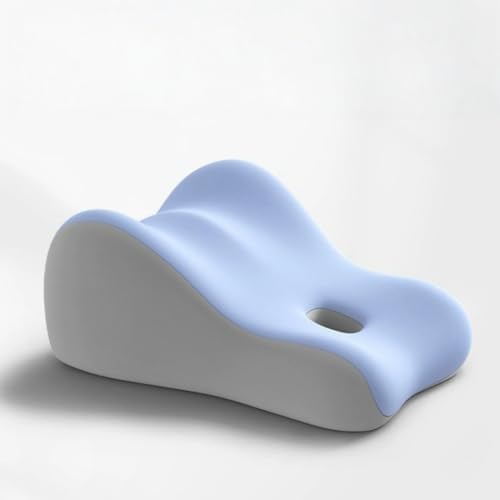 Couples Butt Cushion Pillow for Intimacy, Low-Profile Ergonomic Memory Foam Pillow for Bed, Home Pillows for Sitting and Lying, Recovers After Impact, Provides Intimacy Support (Blue)