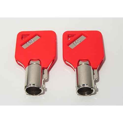 Compatible With Husky Milwaukee & Steel Glide R06 Keys ENGRAVED Tool Box Tool Chest Replacement lock keys, 2 ENGRAVED (R06) Key, Compatible With Husky Milwaukee & Steel Glide Toolboxes Red (R06)