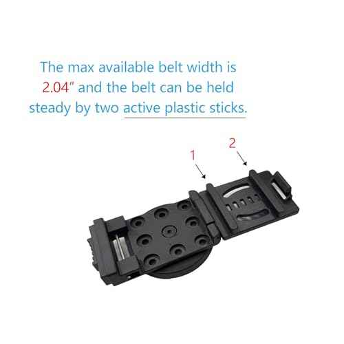 Tool Holster Belt Clip,Heavy-Duty Magnetic Tool Holder,Anti-Slip Strong Magnetic Clips Tool Belt Accessories for Hammer Screwdrivers Adjustable Wrench Heavy Tools Hardware(2 Pack)