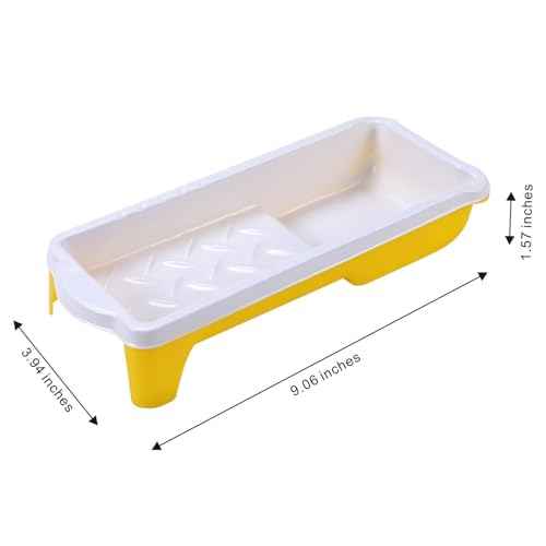 21 Pack Disposable Thickened Plastic Paint Tray Liners with 2Inch Roller Tray