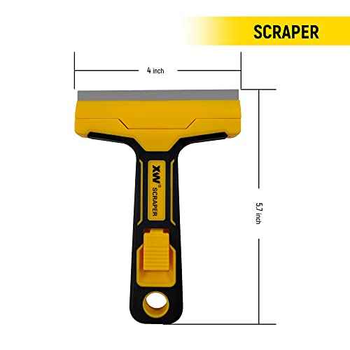 XW Razor Blade Scraper Set, Putty Knife Paint Scraper Tools, Extra 20 Blades Included, 2-Pack