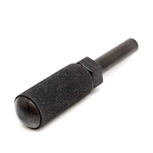 Benchmark Abrasives 1/2" x 1" Rubber Expanding Drum Sander with 1/4" Mandrel, Spiral Bands Rotary Sander Attachment for Drill & Die Grinder, Metal Polishing Sanding Shaping - Sanders for Woodworking