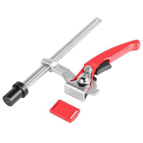 TOOLCOOL MFT Table Workbench Quick Ratchet Bench Dog Clamp 3/4 Inch Dog Hole Clamp Hold Down Clamp for Woodworking (2 Pack)