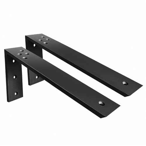 Countertop Support Brackets 2 Pack L Bracket Countertop Brackets 20" x 8" x 2.5" Heavy Duty 3/8" Thick Shelf Brackets Metal Corbels L Shape Bracket for Wood Shelf/Quartz/Granite/Concret Countertops