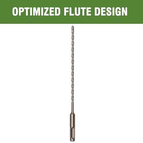 3/16" x 8" Masonry Drill Bits 3/16 in. SDS Plus Hammer Concrete Drill Bits for Block, Brick, Stone, 12 Pack