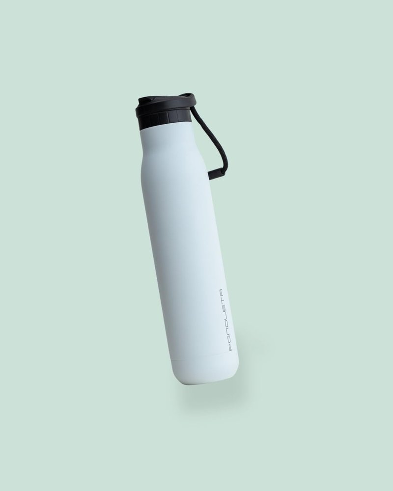 Ponoleta Slim Water Bottle, Stainless Steel with Straw, Standard Mouth for Sports and Travel, Double Vacuum Insulated, BPA-Free, Leak Proof