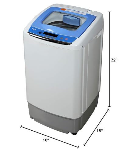 HAMILTON BEACH 0.9 Cu Ft Top Load Portable Washing Machine Washer on Wheels, White
