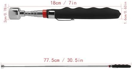 20lb Telescoping Magnetic Pick Up Tool Extendable 31" Telescopic Magnet Stick Useful for Hard-to-Reach,Sink Drains Automotive Gifts for Men Women Husband Birthday Father's Day,Christmas(3PCS)