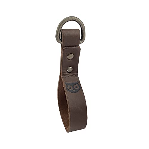 Hide & Drink, Set of 4 Loop Attachments for Suspenders, Tool Belt Accessories, Wedding Ceremonies, Dinner Parties, Rustic Accessories, Full Grain Leather, Handmade, Bourbon Brown