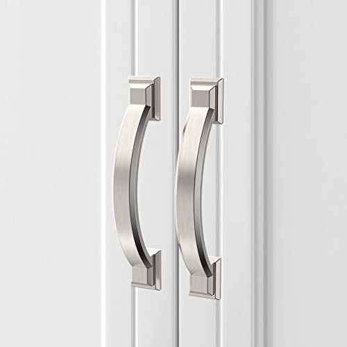 Asidrama 25 Pack 3 Inch(76mm) Brushed Satin Nickel Kitchen Cabinet Handles, Cabinet Pulls Kitchen Cabinet Hardware for Cupboard Drawer Pulls