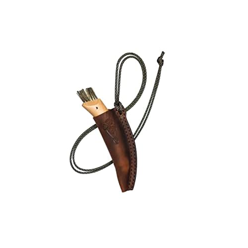 Leather sheath for mushroom knife Opinel is designed to be carried in a pocket, bag on a belt or neck - Y2S
