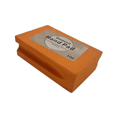 Diamond Hand-Held Sanding Block, 4 Inch Electroplated Polishing Pad for Granite Marble Ceramic Tile Concrete Glass Polishing (100 Grit)