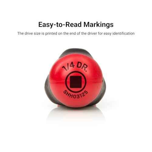 TEKTON 1/4 Inch Drive High-Torque Spinner Handle | SHH03125