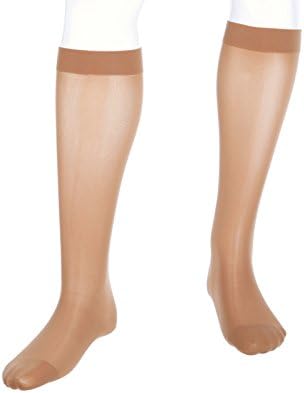 medi Assure, 20-30 mmHg Compression Stockings – Closed Toe, Knee High, Semi-Transparent Hosiery