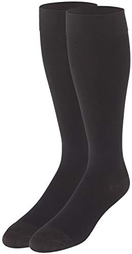 NuVein Medical Compression Stockings, 20-30 mmHg Support for Women & Men, Knee Length, Closed Toe, Charcoal, Large