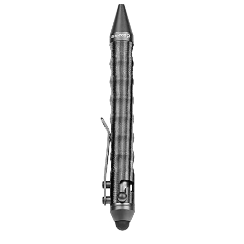 Cool Hand 4.5'' Bolt Action Pens, EDC Ballpoint Ink Refillable, Stylus for Touch Screen, Ergonomic Grip, Hold in Texture with Finger Grooves