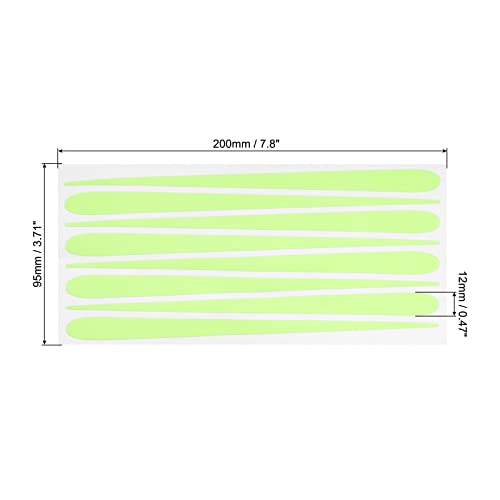 MECCANIXITY Glow in The Dark Tape Shooting Star,0.5" 32 Glow Star Sticker Green for Walls Parties Marking Decorations
