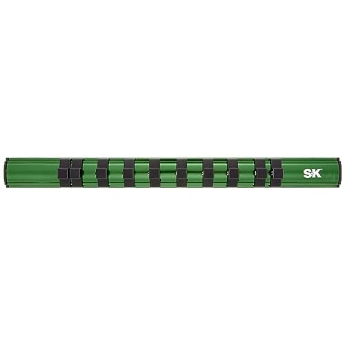 SK Tools USA3/8" Drive, 10 Clips, 12" Long, Magnetic Socket Rail | M3810