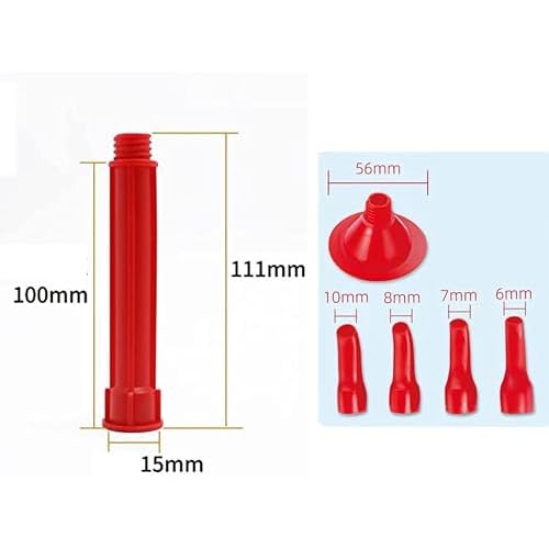 caulking extension nozzle extended caulking extension nozzle Soft and hard dual-purpose conversion head(Curved 12PACK)