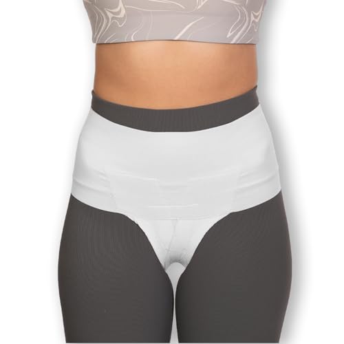Womenâs Pelvic Orthotic Support Belt â Uterus Girdle for Prolapsed Bladder | Vulvar Varicosities | Postpartum Recovery | Dysfunction Pain Relief - High Waist - WHITE - XXL