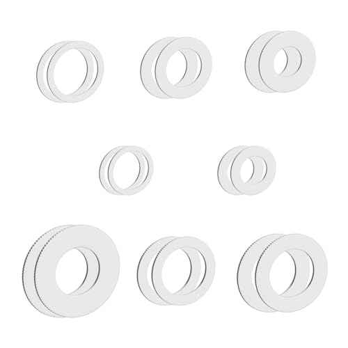 Saw Blade Bushing Set Saw Blade Adapter Ring, Reduction Ring Combo, 30mm-5/8'', 20mm-5/8'', 7/8''-5/8'', 20mm-1/2'', 1''-5/8'', 20mm-10mm, 5/8''-3/8'', 5/8''-1/2'', Pack of 16