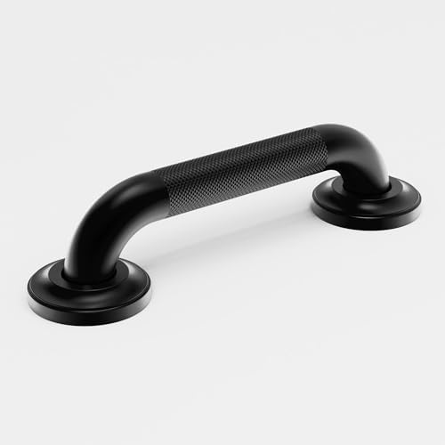 1-1/4" Knurled Grab Bar, ADA Compliant Bath Safety Shower Handrail, Bathroom Mobility Aid Handle for Seniors and Disabled, Heavy Duty 500lbs Support