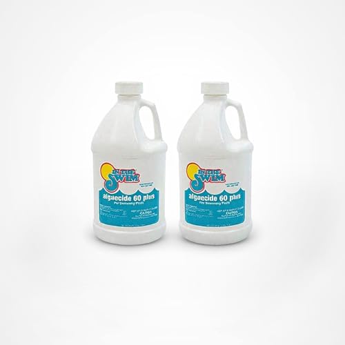 In The Swim Algaecide 60 Plus for Swimming Pools - Non-Metallic, Low Odor, Non-Foaming Algae Bloom Preventative - Chlorine Sanitizer Compatible - 1 Gallon