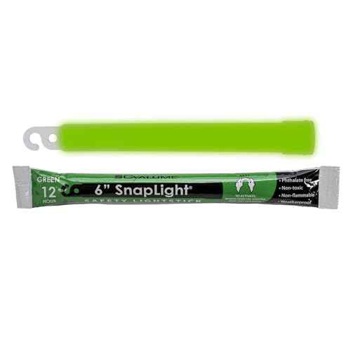 Cyalume Glow Sticks Military Grade Lightstick - Premium Green 6¡± SnapLight Emergency Chemical Light Stick with 12 Hour Duration , 10 Pack